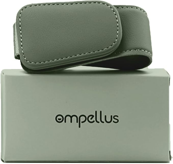 Magnetic Leather Sunglass Holder, Eyeglass Hanger Clip by Ompellus