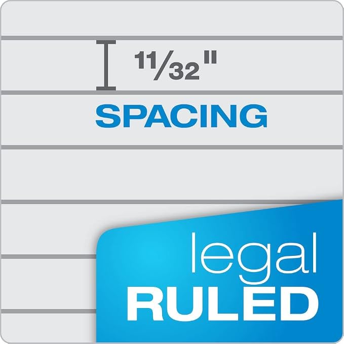 Tops Prism Writing Pads, 8-1/2" x 11-3/4", Legal Rule, Perforated, 50 Sheets - Image 5
