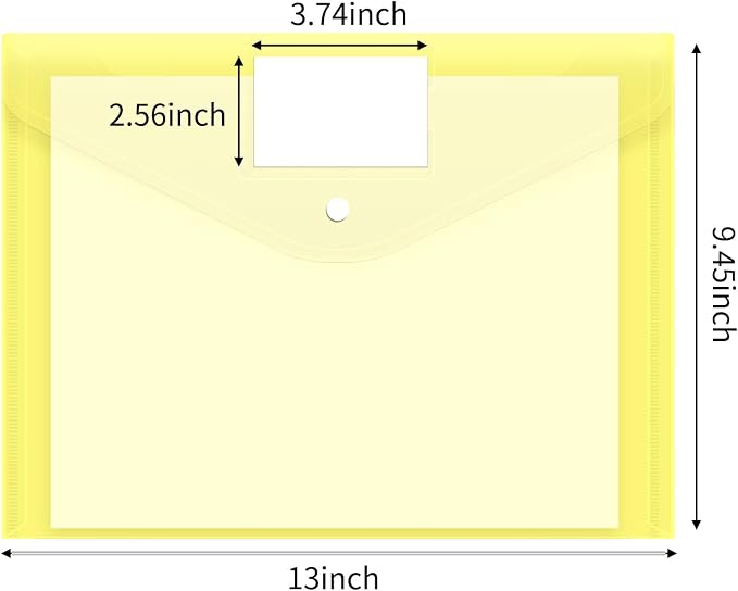 EOOUT 48pcs Plastic Envelopes Poly Envelopes, Letter Size, A4 Size - Image 2