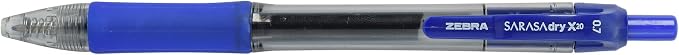Zebra Pen Sarasa Dry X20 Retractable Gel Pens, 0.7mm Medium Point, Eliminates - Image 2