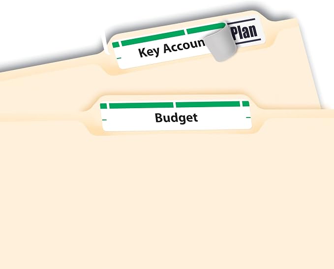 Avery Green File Folder Labels for Laser and Inkjet Printers - Image 7