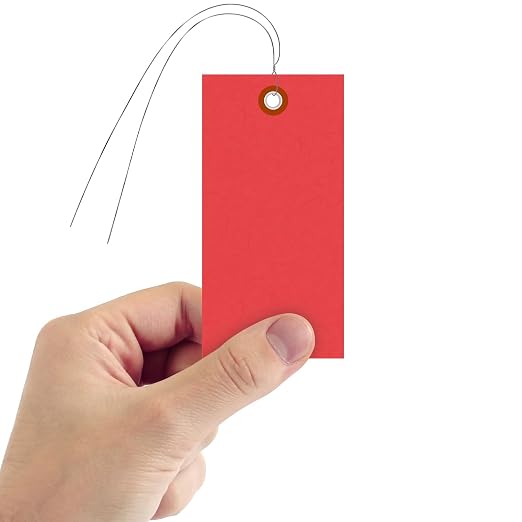 SmartSign Blank Red Shipping Tags - Image 2
