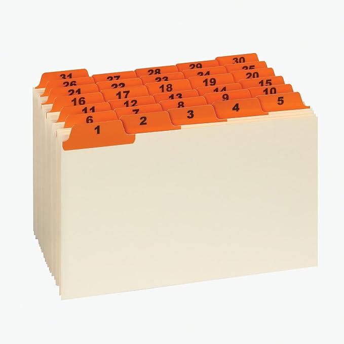 Oxford 05832 Laminated Tab Index Card Guides, 1/5 Tab, 5 x 8 - Image 4