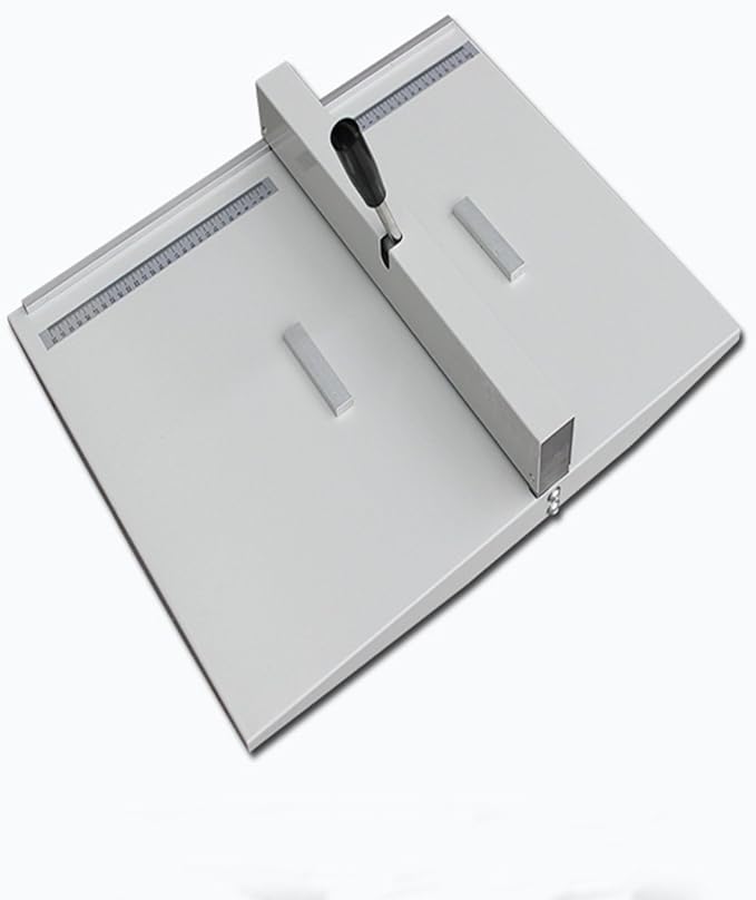 18Inch Manual Creasing Machine Scoring Paper Desktop Paper Card Creaser Scorer with 2 Magnetic Blocks-DeskLoop Office
