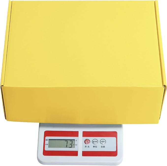 PHAREGE 12x9x4 inch Gift Shipping Boxes Bulk 20 Pack Yellow, Tab Lock Tuck Top - Image 6