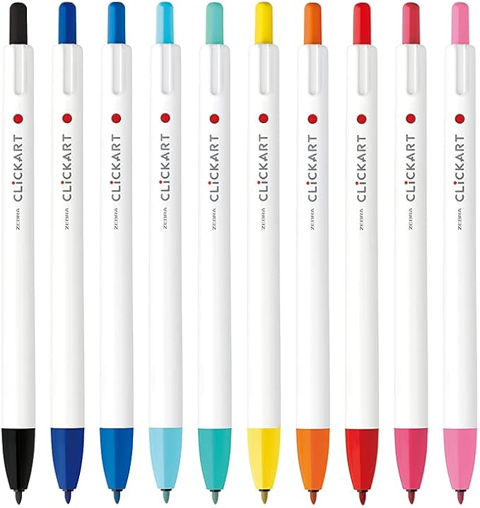 Zebra WYSS22-10C Water Based Pen, 10 Color Set by ZebraPen
