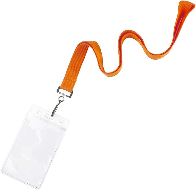 12 Pack Cruise Lanyard with Waterproof ID Card Holder, Colorful Solid Color - Image 2