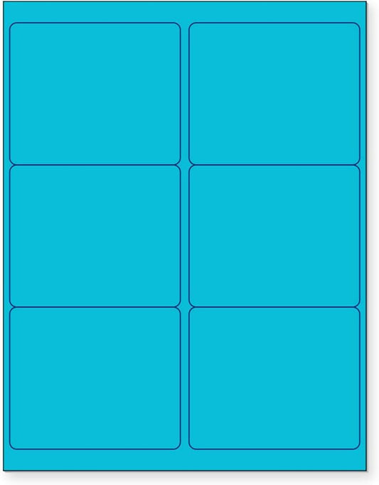 NextDayLabels - 8-1/2 x 11 Neon Color High Light Fluorescent Labels by NextDayLabels