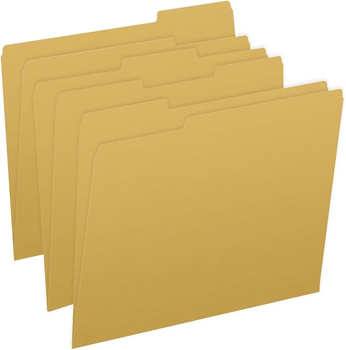 Ecom Folders Top Tab File Folders | Letter Size 11 Pt Stock by Ecom+Folders