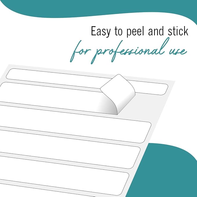 File Folder Labels 32 Sheets File Labels White Stickers a Total of 256 File - Image 5
