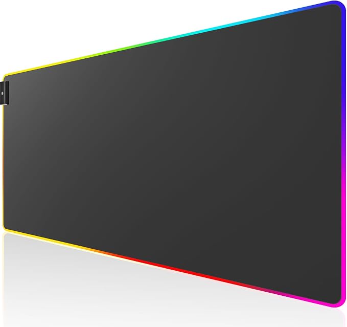 KTRIO RGB Large Gaming Mouse Pad, 31.5 x 15.7 in, RGB Black, XXL | Smooth by KTRIO