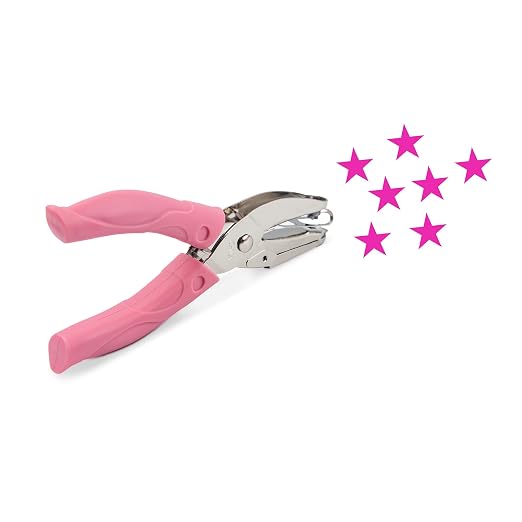 Star Shape Hole Handhold Single Paper Hole Punch by krastmon