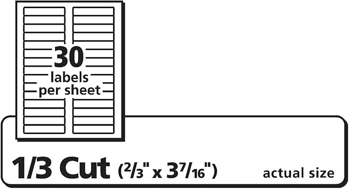 AVERY AVE5366 - Permanent Self-Adhesive Laser/Inkjet File Folder Labels - Image 7
