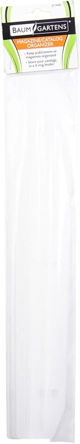 Baumgartens Magazine Organizer 12 Pack WHITE - Image 5
