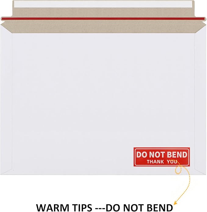 zmybcpack 50 Pack 10x13.5 inch Rigid Mailer Self Seal Photo Document Mailers - Image 4