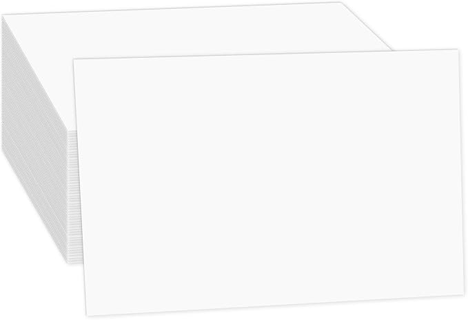 White Large Index Cards 6x9 Cardstock, Goefun 80lb Thick Printer Paper by Goefun