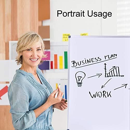 48 x 24-in Magnetic Dry Erase Board with Pen Tray| Aluminum Frame Portable Wall Large Whiteboard Message Presentation Board for Office & Classroom-DeskLoop Office