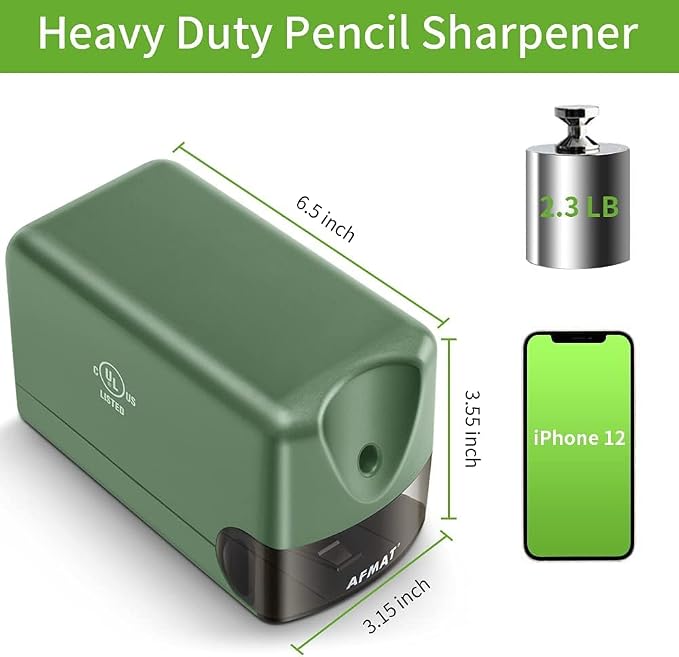AFMAT 10 Pack Electric Pencil Sharpener, Heavy Duty Pencil Sharpener - Image 5
