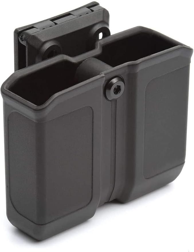 OWB Polymer Double Magazine Holster Ambidextrous Carrier, Fits 9mm/.40 Calibers by MAXXPRO