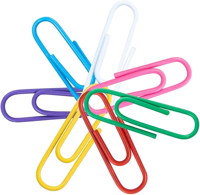 200 Colorful Paper Clips, 28mm - Image 3
