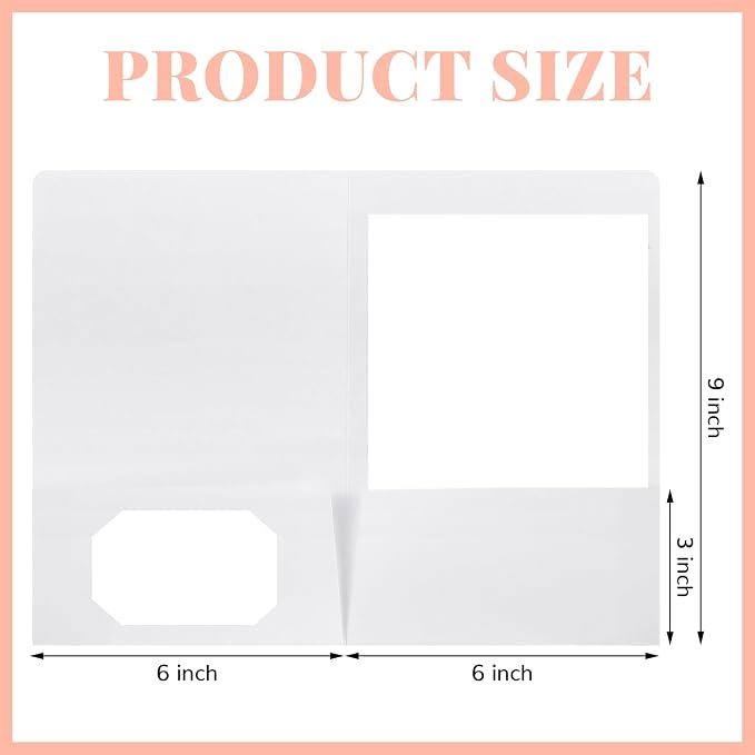Affrolling 100 Pack 6 x 9 Inch Welcome Pocket Folders Church Visitor Welcome - Image 2