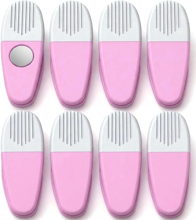 Thick Plastic Clips with Neodymium Magnet by VIPHomeEssentials