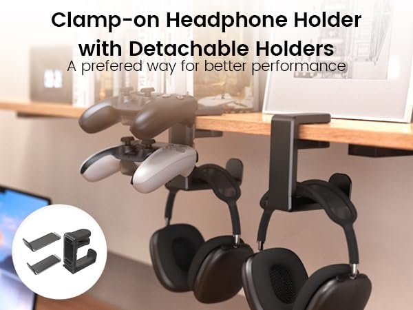 3in1 Rotating Headphone Holder - Image 2