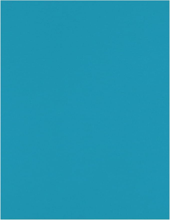 LUXPaper 8.5" x 11" Paper | Letter Size | Bright Blue | 60lb. Text | 50 Qty by LUXPaper
