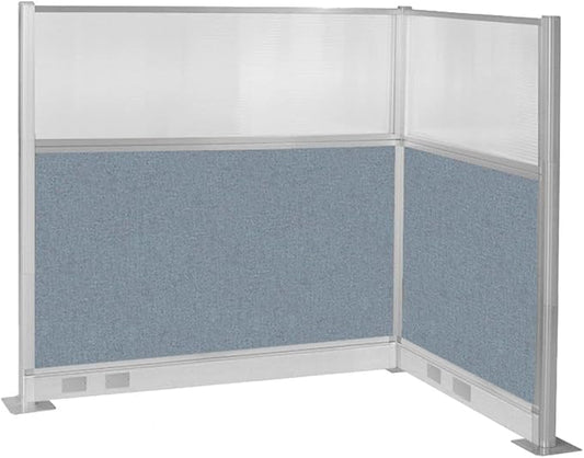 Versare Pre-Configured Hush Panel Electric Cubicle | Workstation Divider Walls | Cubicle Privacy Panels | Office Partition Walls-DeskLoop Office