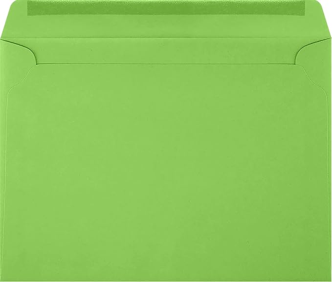 LUXPaper 9 x 12 Booklet Envelopes | Limelight Green | 80lb. Text | 500 Qty - Image 2
