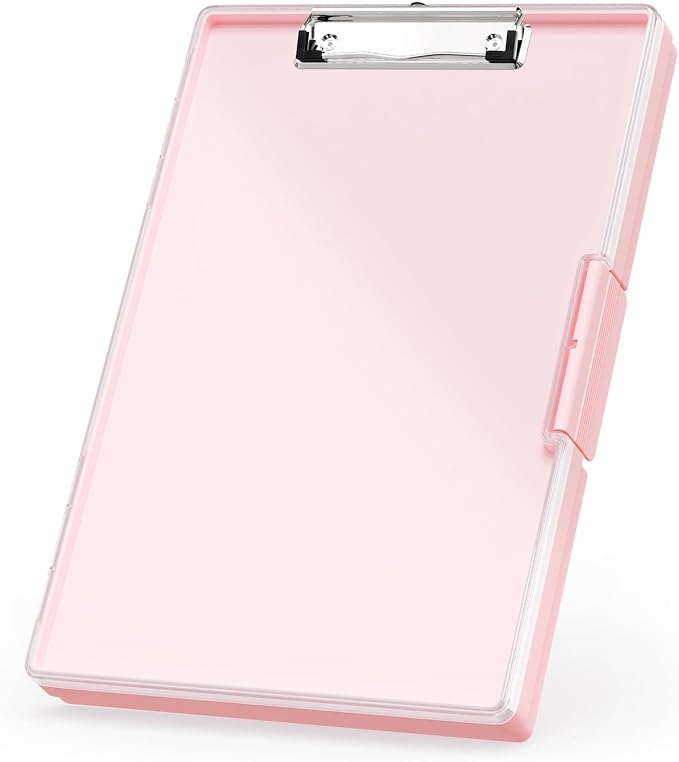 Rimilak Plastic Clipboard with Storage, Side Opening with 2 Compartment by Rimilak