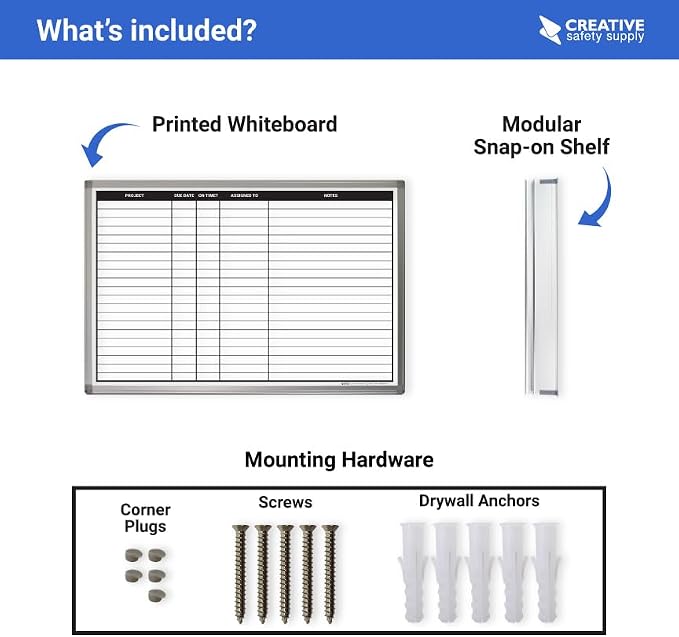 Project Planning Dry-Erase Whiteboard 36" x 24" - Image 4