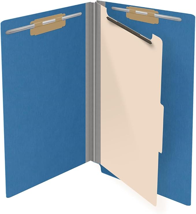 Ecom Folders Top Tab Pressboard Classification Folders | Legal Size 25 Pt Stock - Image 4