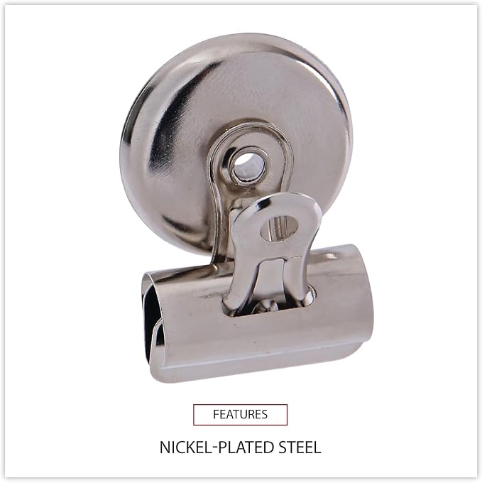 Universal 31260 Bulldog Magnetic Clips, 7/16-Inch Capacity, 1 1/4-Inch Wide - Image 4