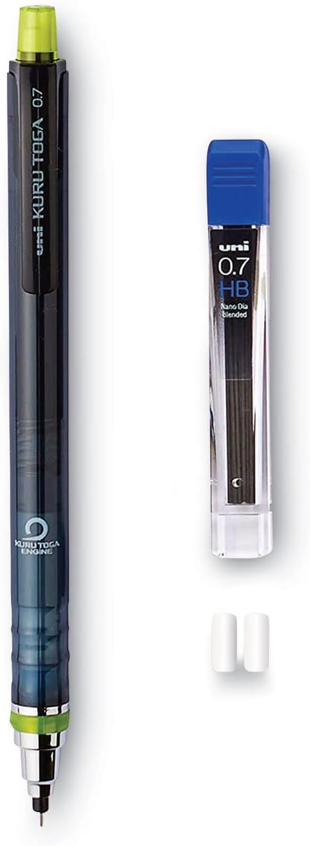 uniball Kuru Toga Mechanical Pencil Starter Kit, 0.7mm HB#2, 1 Pack by uni-ball