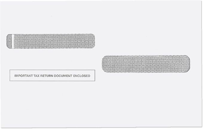 NextDayLabels - W-2 Tax Forms Double Window Security Envelopes by NextDayLabels