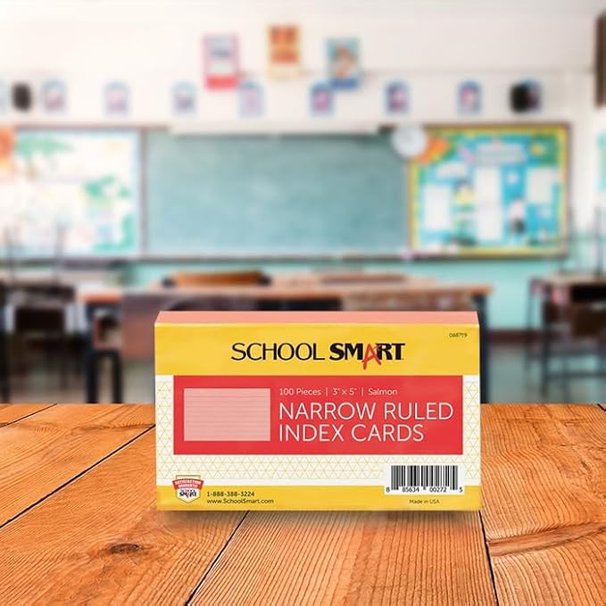 School Smart Ruled Index Cards, 3 x 5 Inches - Image 4