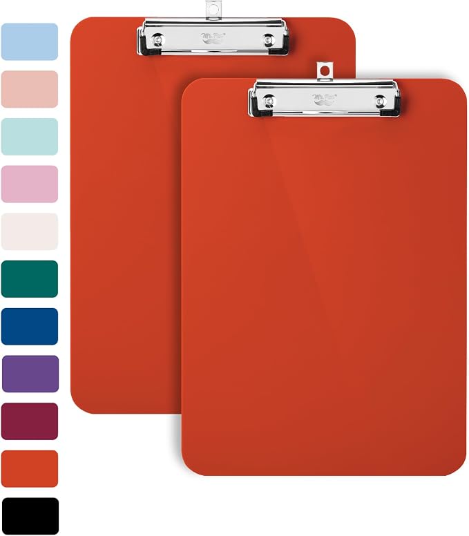 Mr. Pen- Plastic Clipboard, 12.5" x 9", 2 Pack, Clipboard Plastic | Low-Profile - Image 8