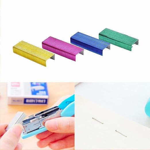 800Pcs Mini Color Staples DIY Shop Stapler Refills Standard Book Staples Mini - Image 9