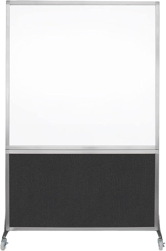 DivideWrite Mobile Whiteboard | Double Sided Dry Erase Board | Portable Office by VERSARE