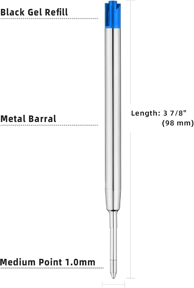 Ballpoint Ink Pen Refills for Parker Pen Refill for Twist Rollerball Pens - Image 2