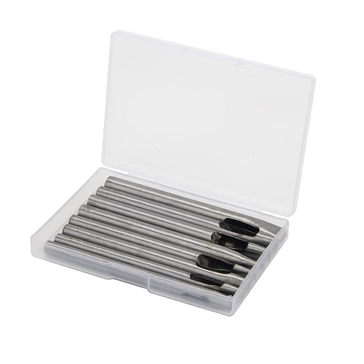 8 Size Oval Hole Punch for Leather 2mm-5mm, Boyistar Leather Craft Punch Tools - Image 7