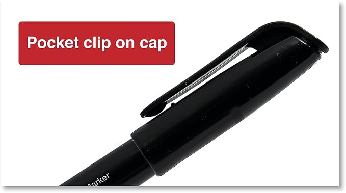 Universal UNV07074 Fine Bullet Tip Pen-Style Permanent Marker - Image 7