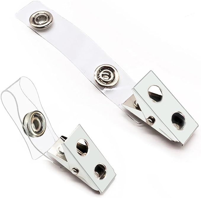 400Pcs Premium Metal Badge Clips by Orcielo