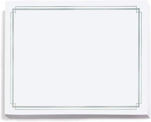 PaperDirect Silver Foil Elegance Border Specialty Certificates, 38lb White Paper by PaperDirect