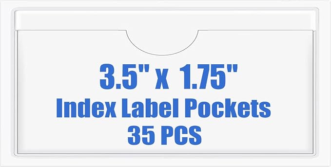 Origin-Joy 35 PCS Self Adhesive Index Card Pockets by Origin-Joy