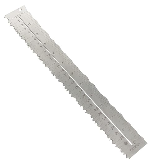 Stainless Steel Metal Paper Tearing Ruler by UPTTHOW