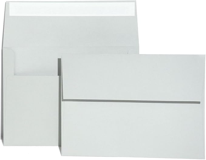 A7 Gray Invitation 5x7 Envelopes by AZAZA