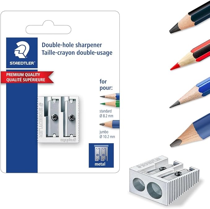 STAEDTLER Metal Double-Hole Pencil Sharpener - Image 5