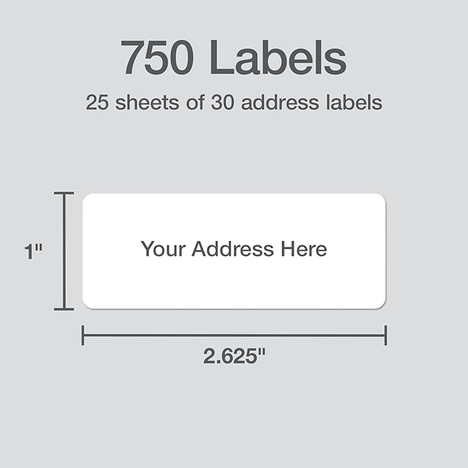 Redi-Tag Address Labels, 750 Blank, - Image 2